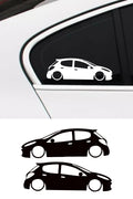 Peugeot 207 basık Oto Sticker Sağ Sol Takım