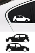 Renault Clio Mk2 Basık Oto Sticker Sağ Sol Takım