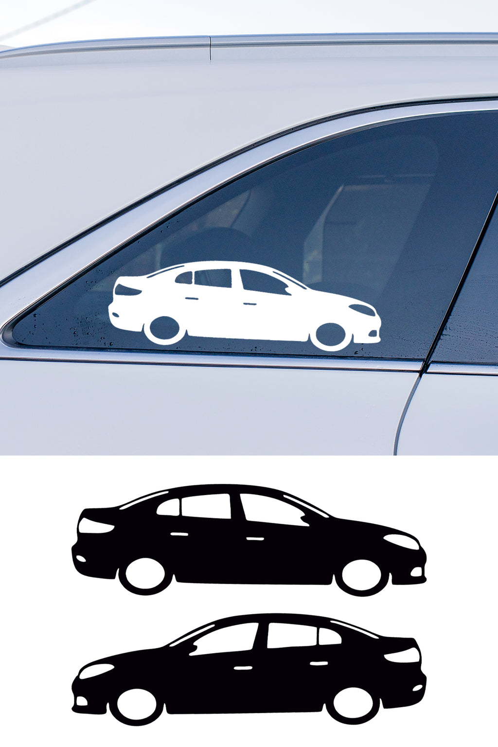 Renault Flueance Basık Oto Sticker Sağ Sol Takım