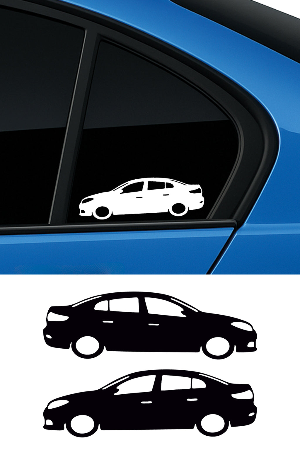 Renault Flueance Basık Oto Sticker Sağ Sol Takım