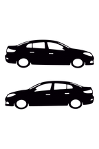 Renault Flueance Basık Oto Sticker Sağ Sol Takım