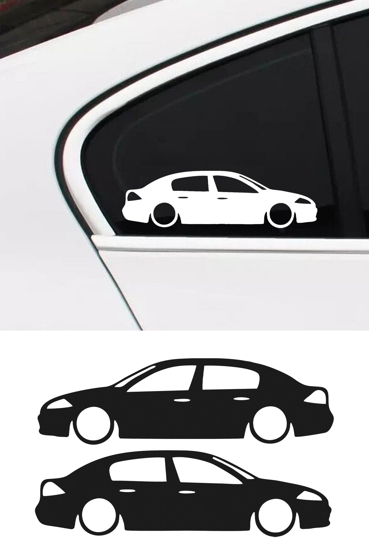 Renault Megane 2 Basık Oto Sticker Sağ Sol Takım