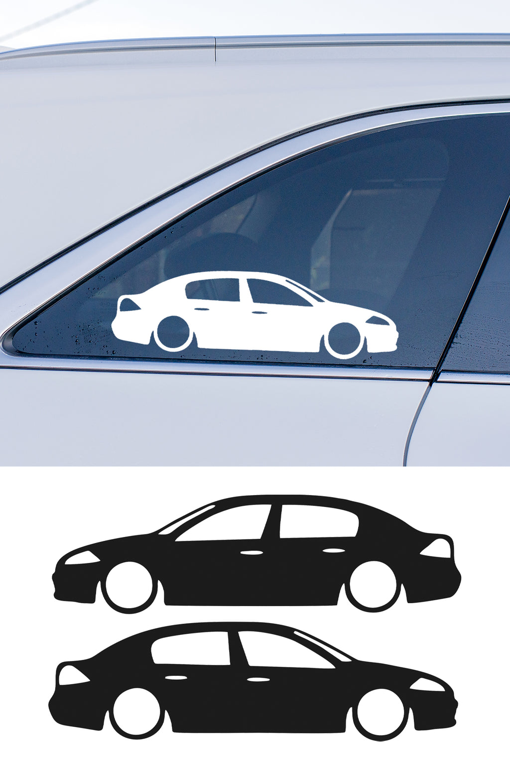 Renault Megane 2 Basık Oto Sticker Sağ Sol Takım
