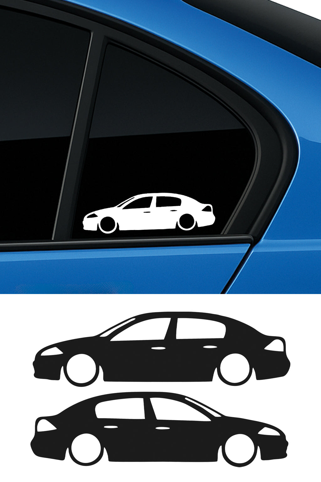 Renault Megane 2 Basık Oto Sticker Sağ Sol Takım