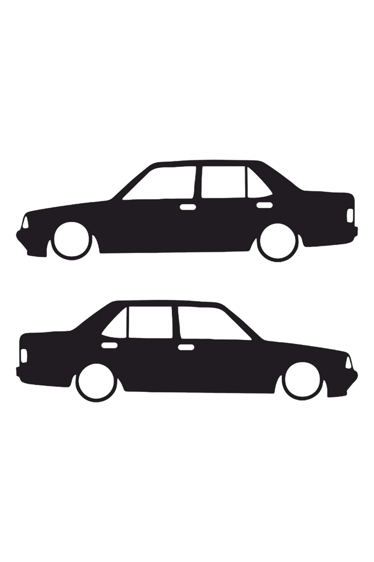 Tofaş Şahin Basık Oto Sticker Sağ Sol Takım