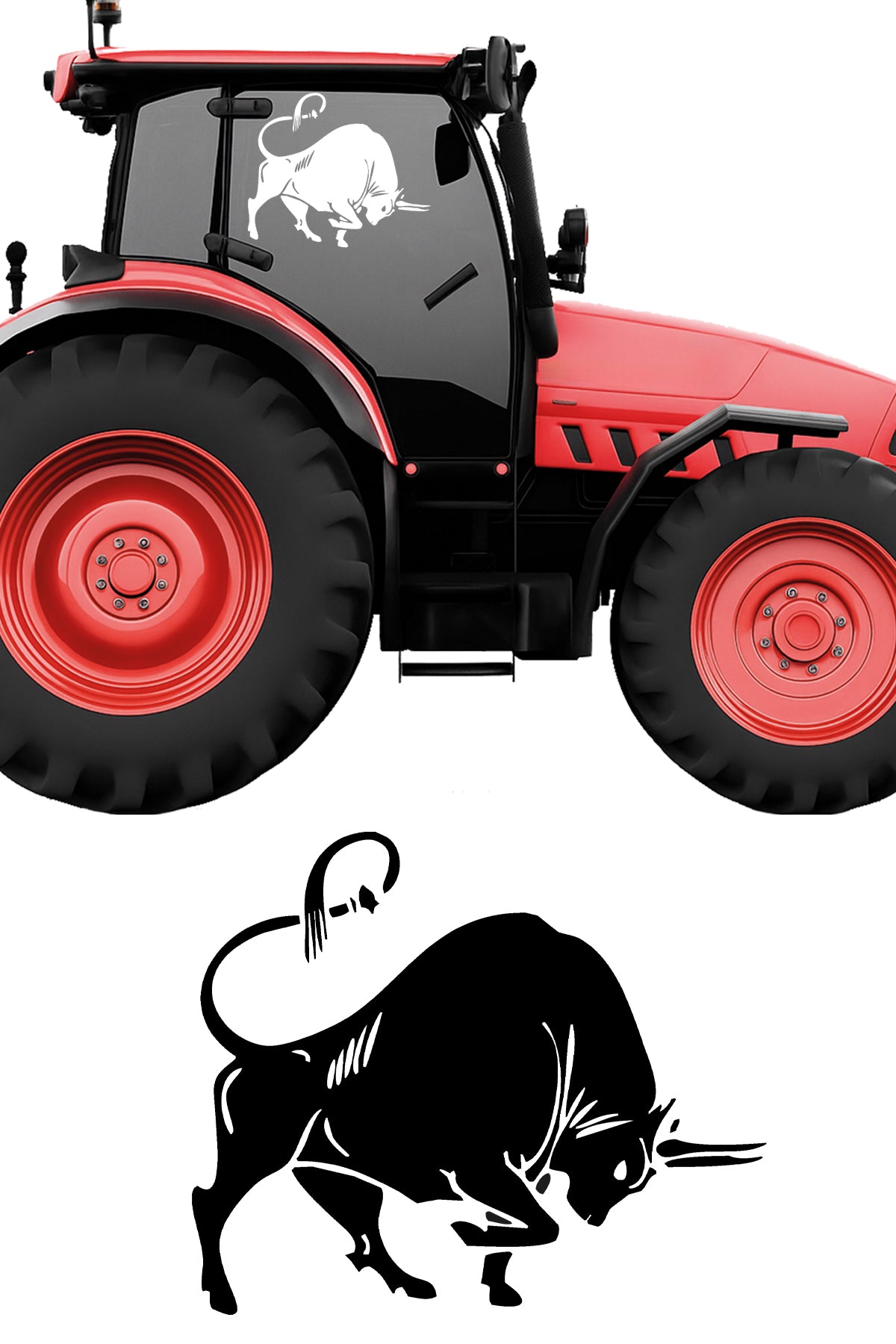 Türk Boğası Sticker Sağ Sol Takım