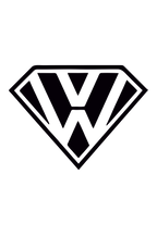 Volkswagen Superman Sticker
