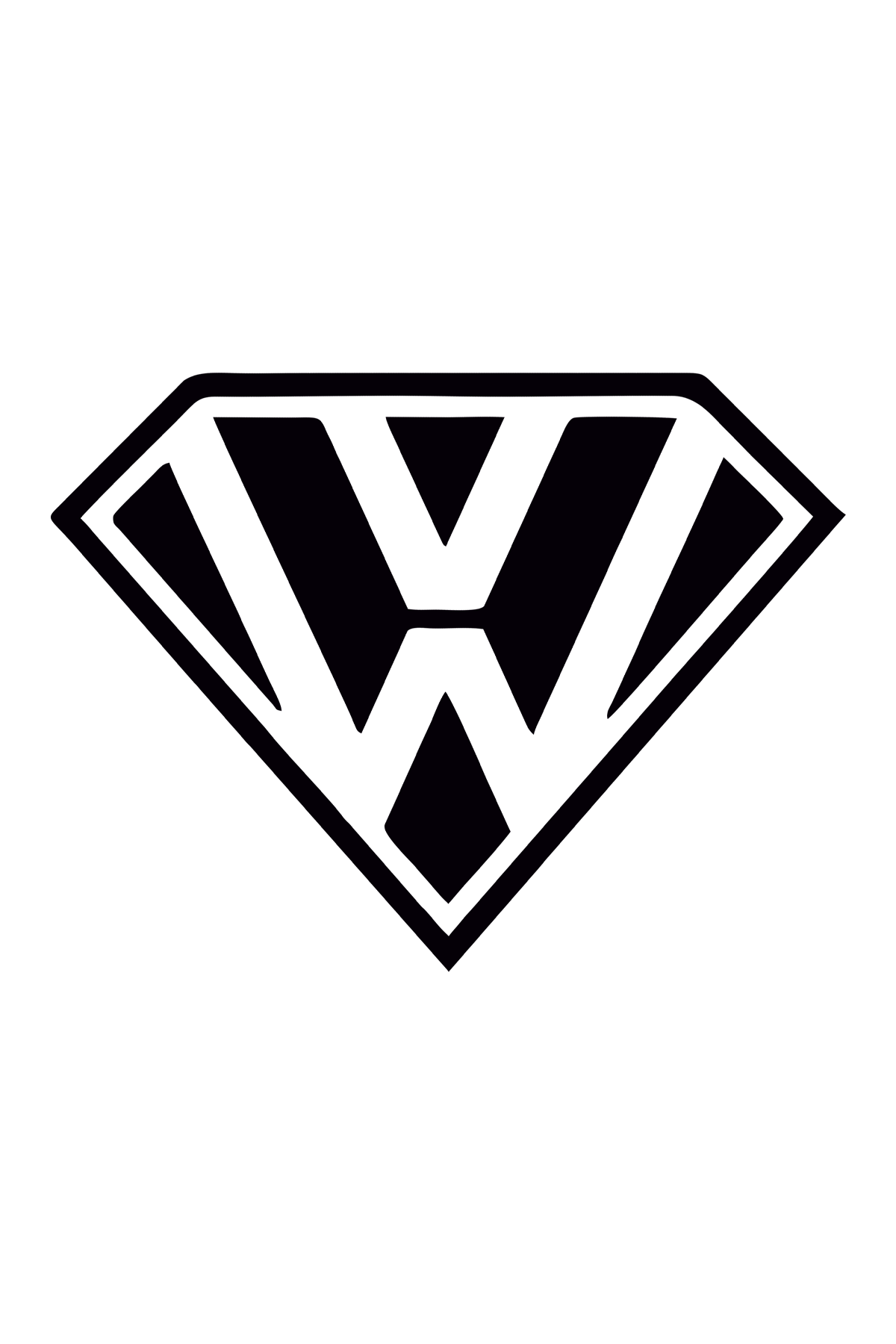 Volkswagen Superman Sticker
