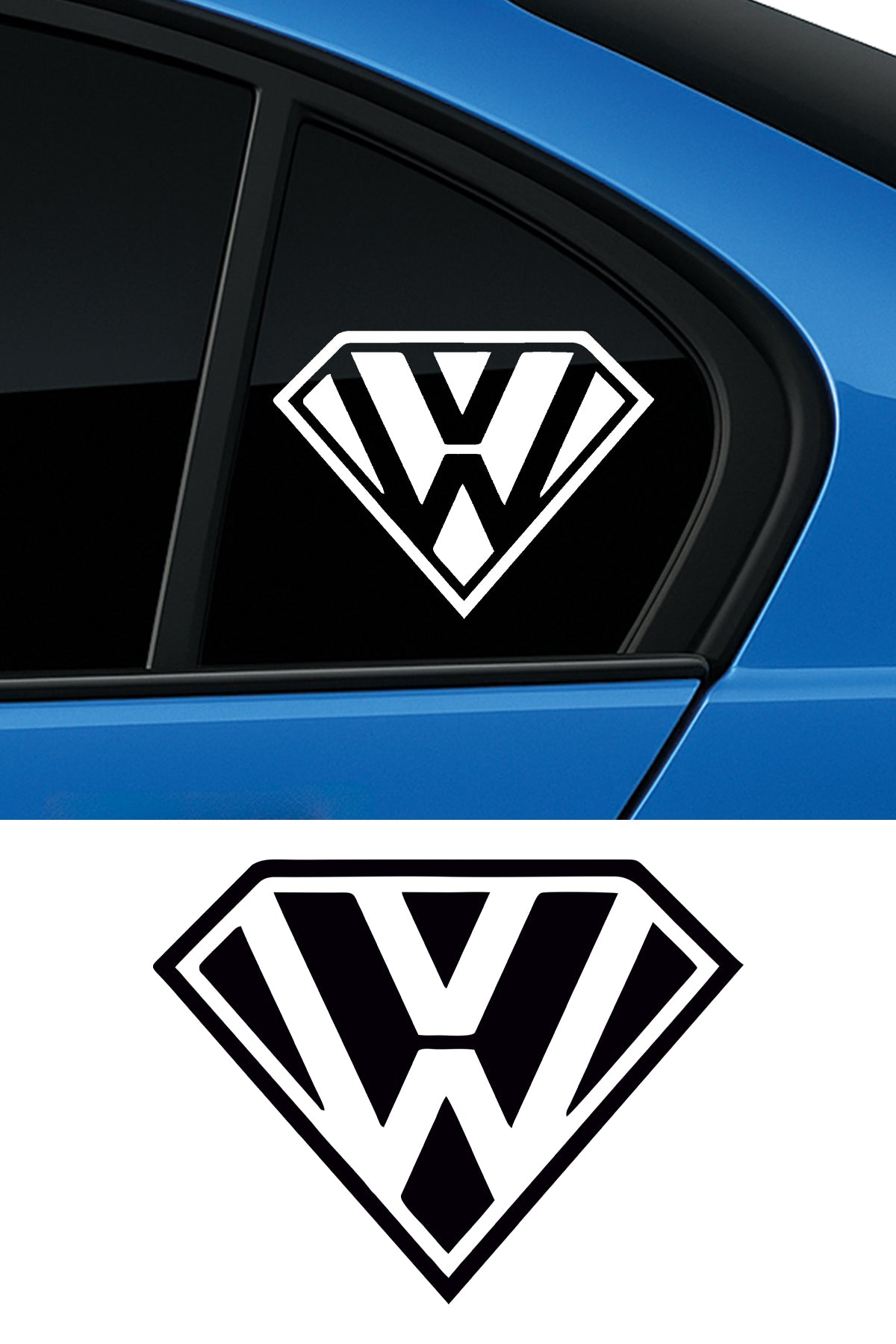 Volkswagen Superman Sticker