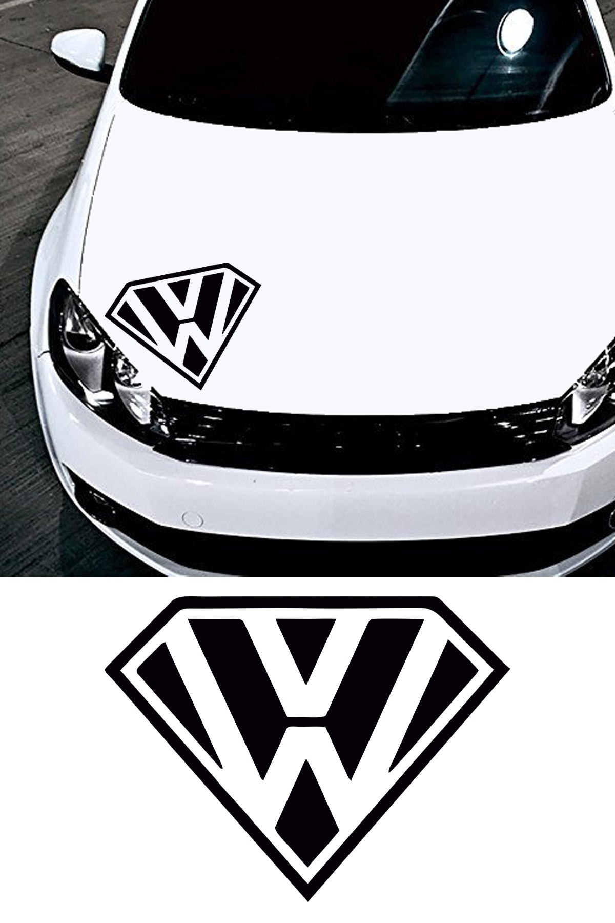Volkswagen Superman Sticker