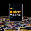 Laptop kapağı üzerine yapıştırılmış Dikkat Vibe Coder sticker.