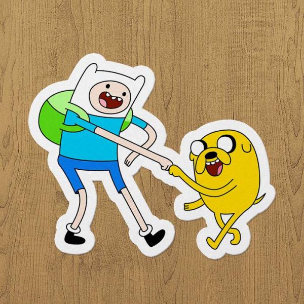 adventure time çizgi film sticker