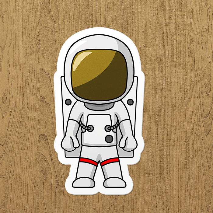 Astronot sticker