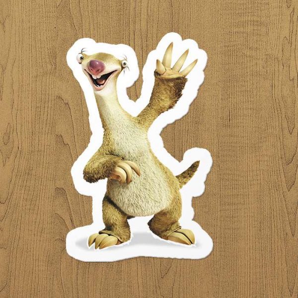 Buz devri sid sticker etiket