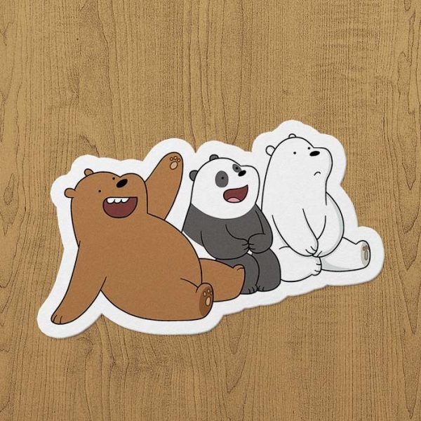 Kafadar ayılar sticker