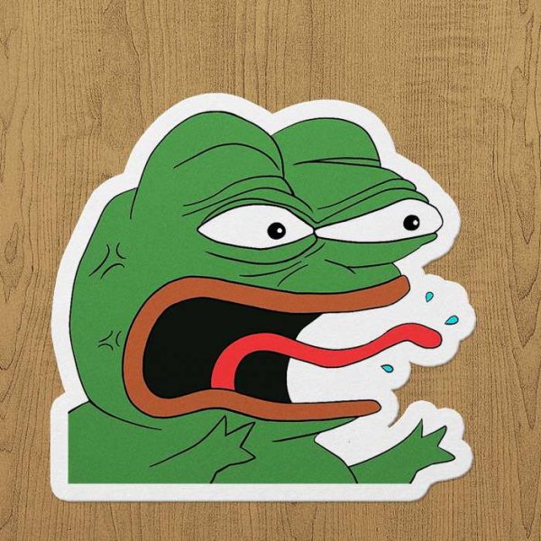 Kurbağa pepe sticker