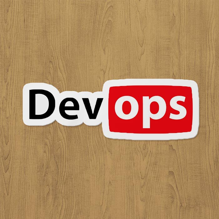 Devops sticker etiket Devops sticker etiket
