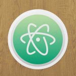 atom editor sticker etiket