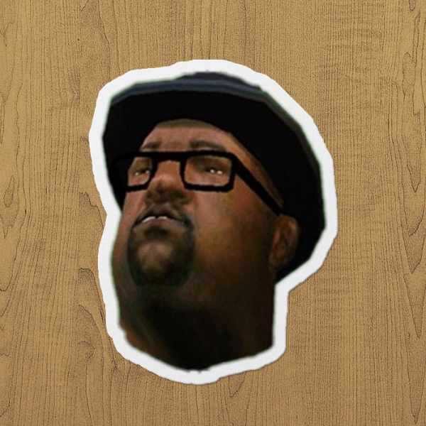 big smoke sticker etiket big smoke sticker etiket