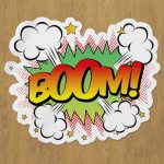 boom sticker etiket