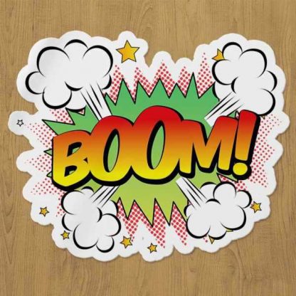 boom sticker etiket
