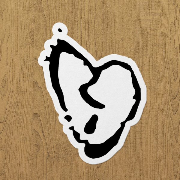 broken heart sticker etiket