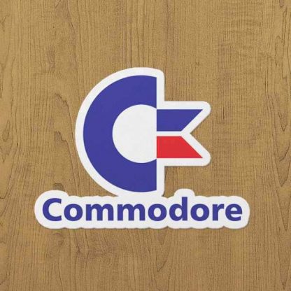 commodore sticker etiket