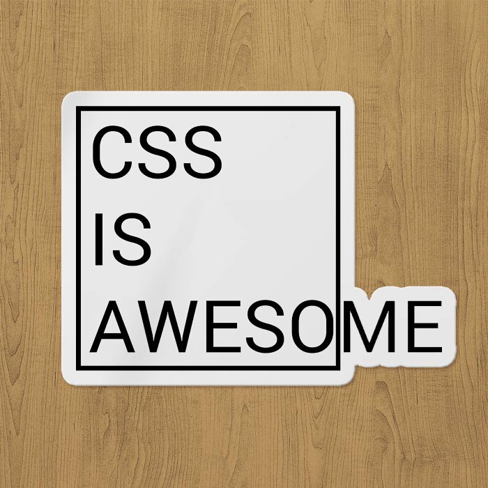 css is awesome sticker etiket css is awesome sticker etiket
