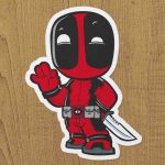 deadpool sticker etiket