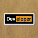 developer sticker etiket