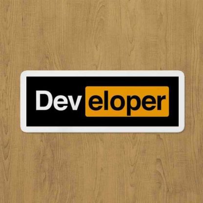 developer sticker etiket