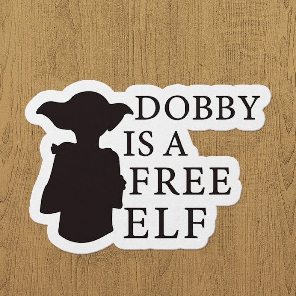 dobby elf sticker etiket
