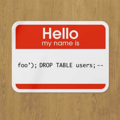 drop table sticker etiket