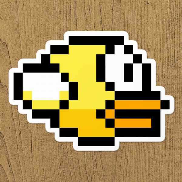 flappy bird piksel sticker etiket flappy bird piksel sticker etiket