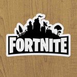 fortnite logo sticker etiket