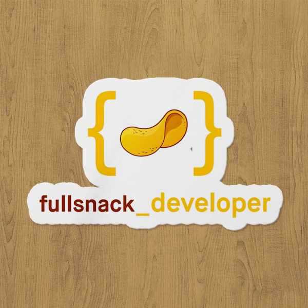 full snack developer sticker etiket full snack developer sticker etiket