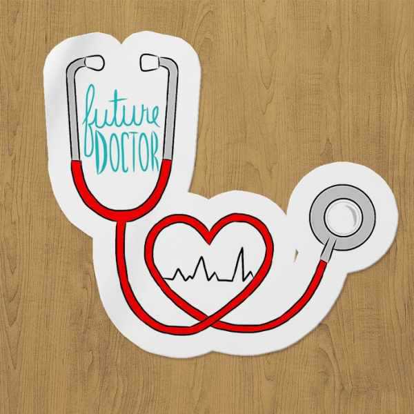 future doctor sticker etiket future doctor sticker etiket