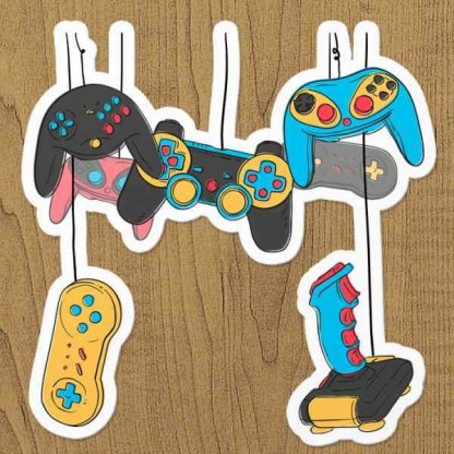 game pads sticker etiket