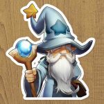 gandalf sticker etiket