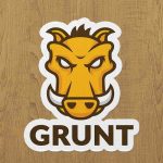 grunt sticker etiket
