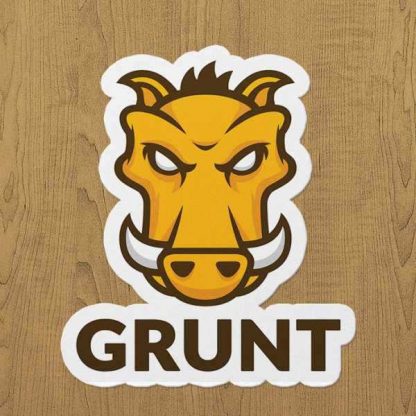 grunt sticker etiket