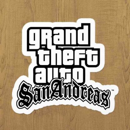 gta sann andreas sticker etiket
