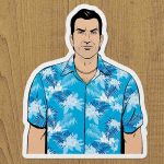 gta vice city tommy vercetti sticker etiket