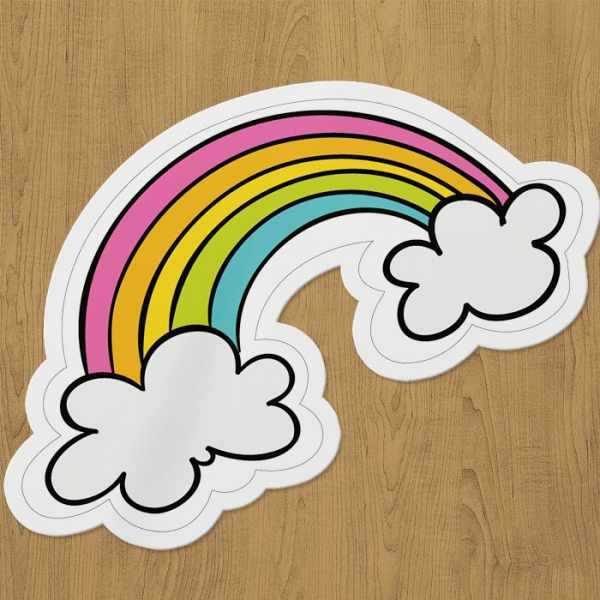 gökkuşağı sticker etiket gökkuşağı sticker etiket