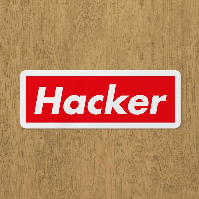 hacker sticker etiket hacker sticker etiket