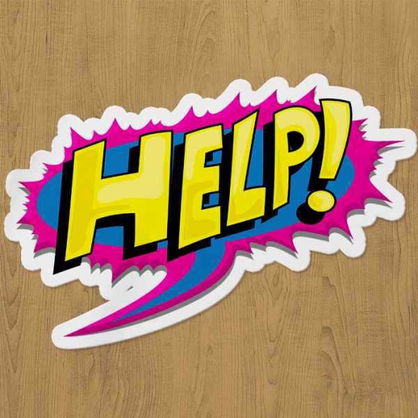 help sticker etiket help sticker etiket