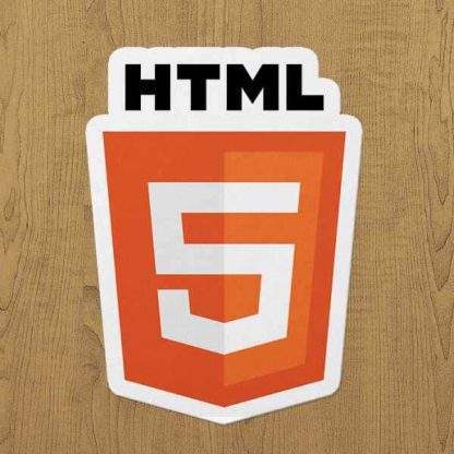 html sticker etiket