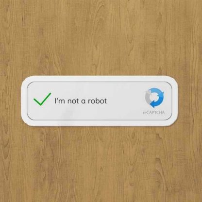 i am not a robot sticker etiket