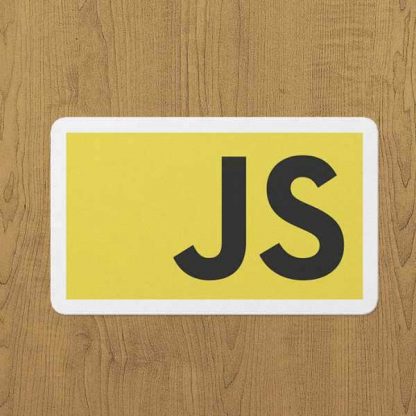 java script sticker etiket