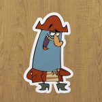 kaptan yosun sticker etiket